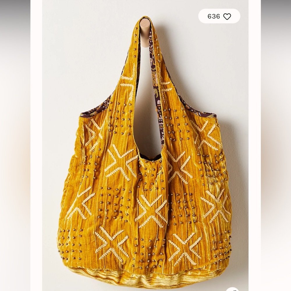 Free People Vienna velvet bag